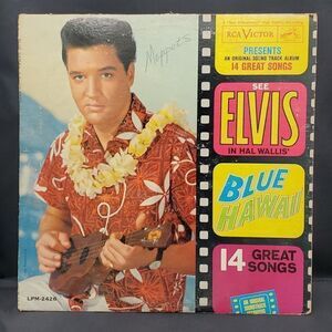 Vintage Elvis Presley Blue Hawaii LP Record Album Vinyl
